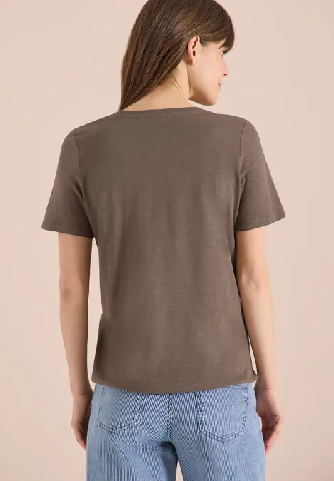 T-shirt de base au look tunique urban taupe