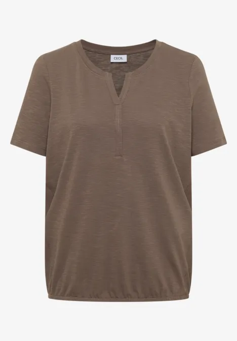 Basic Shirt im Tunika-Look urban taupe