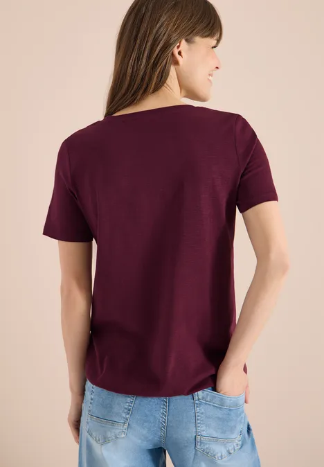 T-shirt de base au look tunique sweet grape red