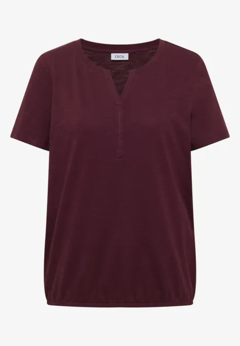 Basic Shirt im Tunika-Look sweet grape red