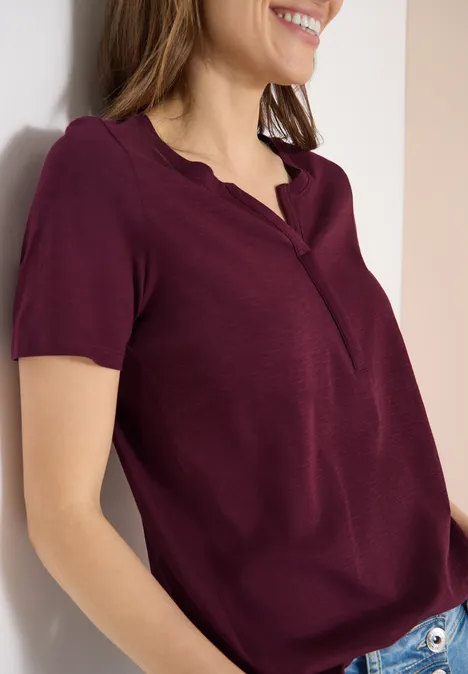 T-shirt de base au look tunique sweet grape red