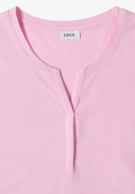 T-shirt de base au look tunique light blush rose