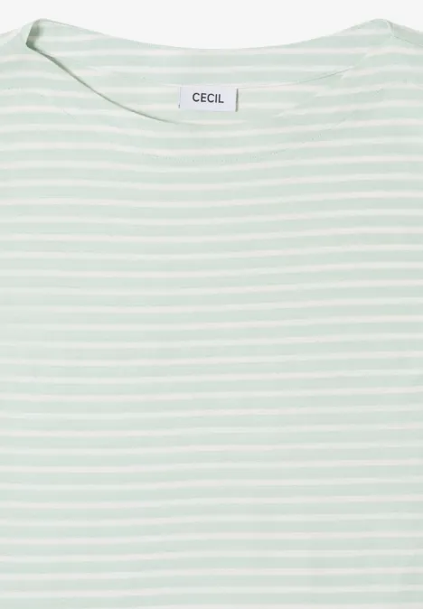 T-shirt à rayures grove green