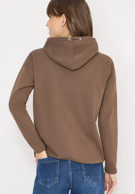 Hoodie mit Stickerei urban taupe
