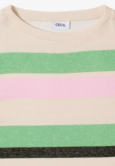 Gestreiftes Shirt raw khaki