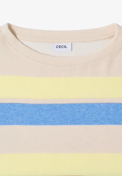 Gestreiftes Shirt urban taupe melange