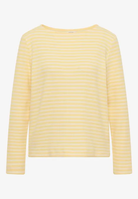 Gestreiftes Shirt iced yellow melange