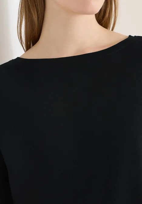 T-shirt en couleur unie Black