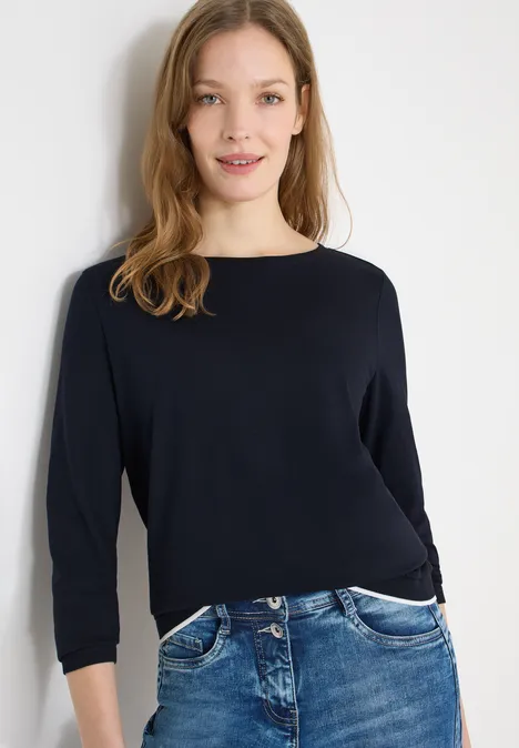 Shirt in effen kleur universal blue