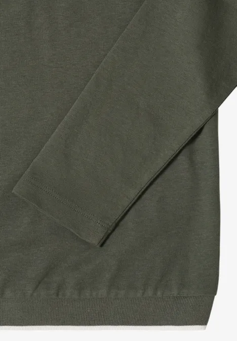 T-shirt en couleur unie khaki
