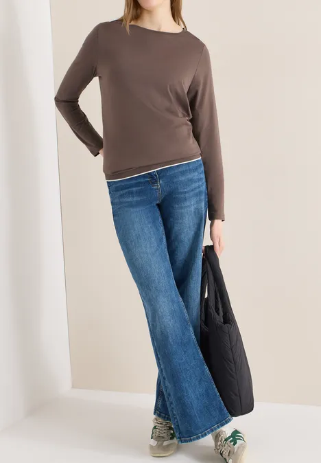 T-shirt en couleur unie urban taupe