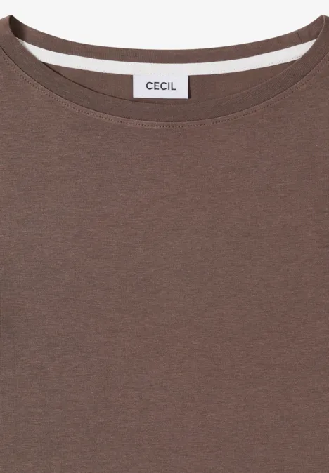 T-shirt en couleur unie urban taupe