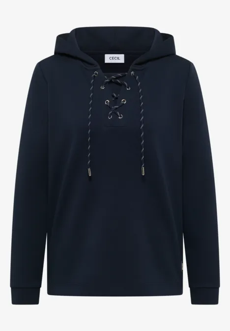 Hoodie shirt met touwtjes universal blue