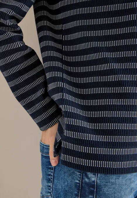 Gestreiftes Shirt universal blue