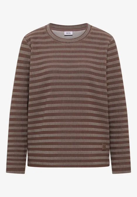 Gestreiftes Shirt urban taupe Gestreiftes Shirt urban taupe