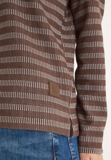 Gestreiftes Shirt urban taupe Gestreiftes Shirt urban taupe