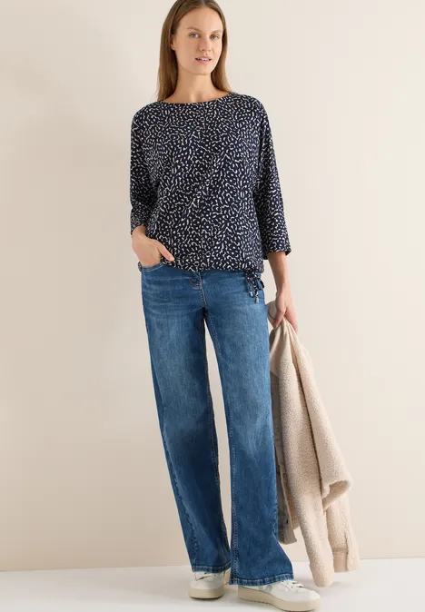 Shirt mit Minimal Print universal blue Shirt mit Minimal Print universal blue