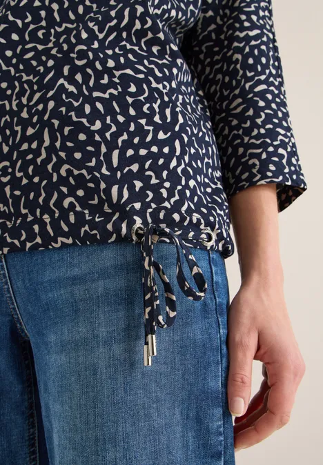 Shirt mit Minimal Print universal blue Shirt mit Minimal Print universal blue