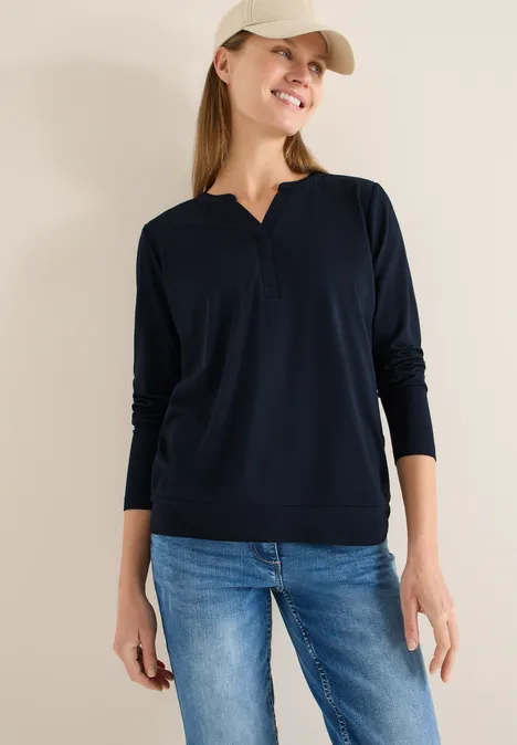 Shirt im Tunika-Look universal blue Shirt im Tunika-Look universal blue