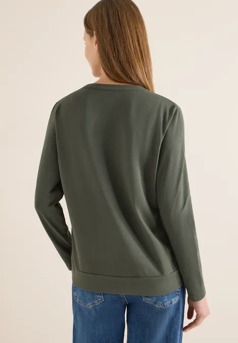 Shirt im Tunika-Look khaki Shirt im Tunika-Look khaki