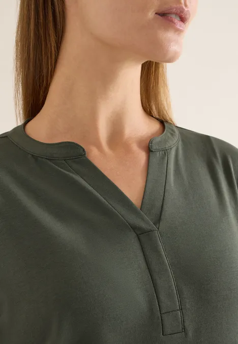 Shirt im Tunika-Look khaki Shirt im Tunika-Look khaki