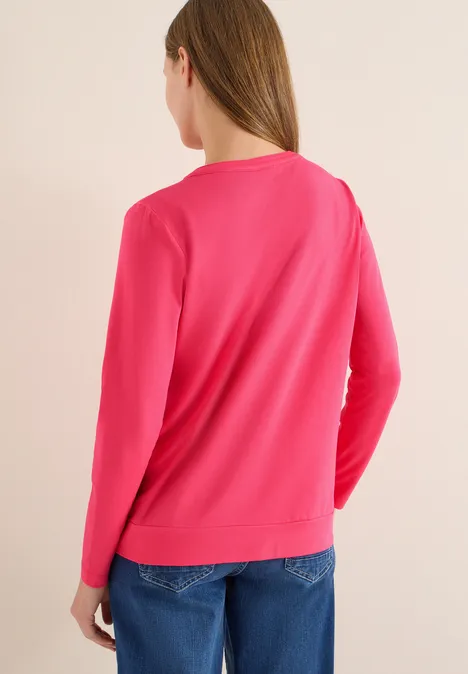 Shirt im Tunika-Look geranium red