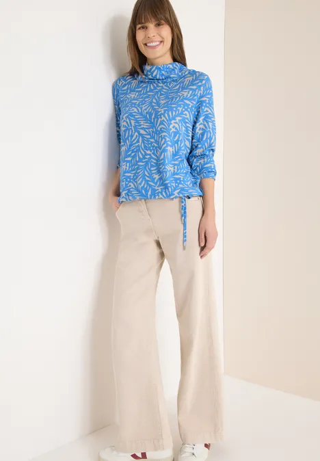 Two-Tone Shirt fountain blue melange