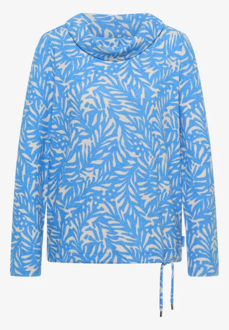 Two-Tone Shirt fountain blue melange