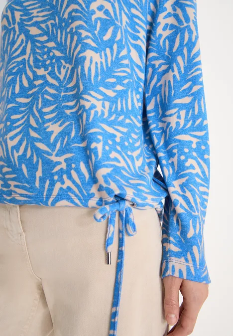 Two-Tone Shirt fountain blue melange