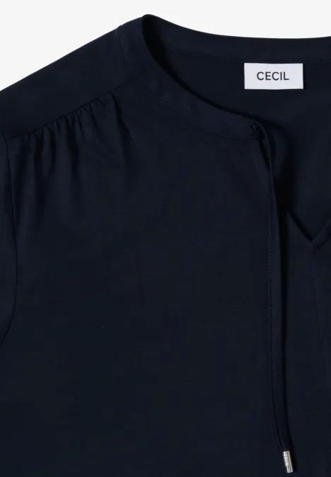 Shirt im Tunika-Look universal blue