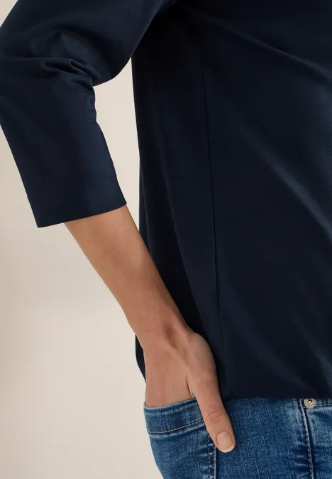 Shirt im Tunika-Look universal blue