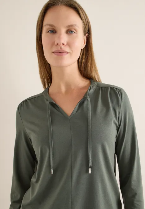 Shirt im Tunika-Look khaki