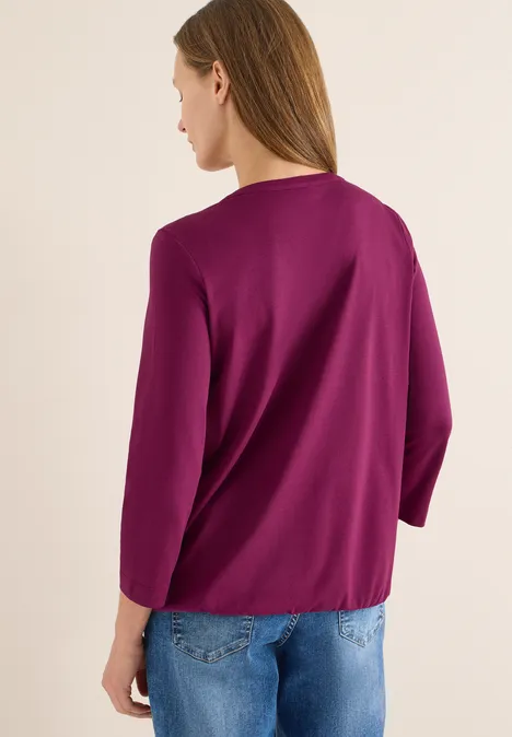 Shirt im Tunika-Look magenta purple