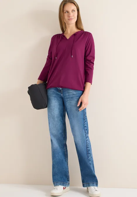 Shirt im Tunika-Look magenta purple