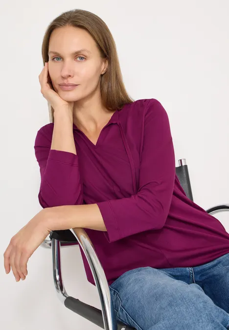 Shirt im Tunika-Look magenta purple