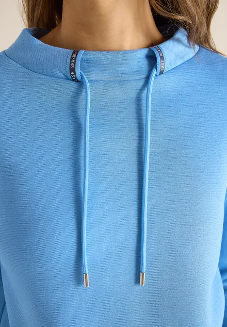 Shirt mit Tape-Detail fountain blue