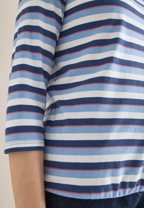 T-shirt à rayures sporty denim blue