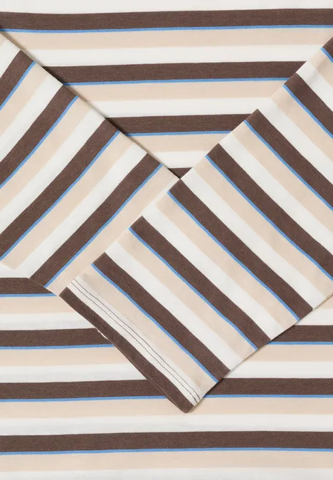 Gestreiftes Shirt urban taupe