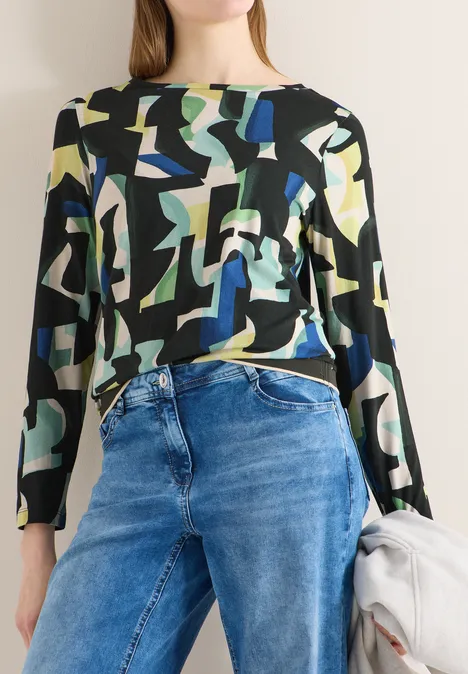 T-shirt à motifs raw khaki