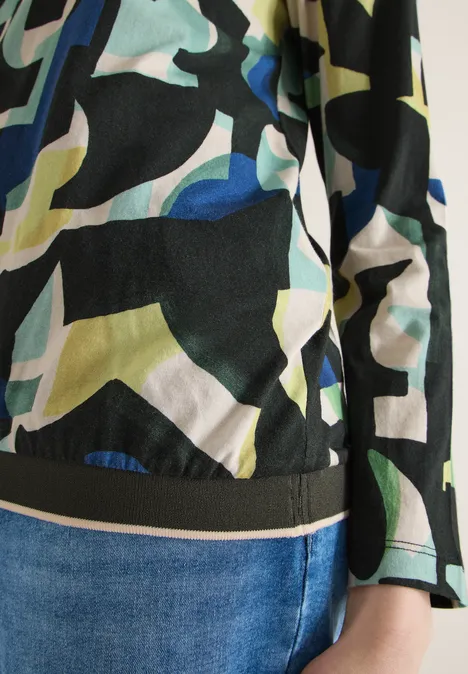 T-shirt à motifs raw khaki