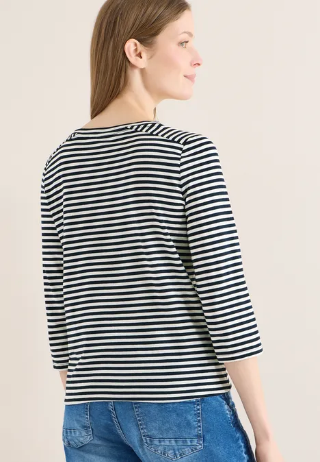 Gestreiftes Shirt universal blue