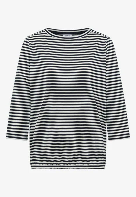 Gestreiftes Shirt universal blue