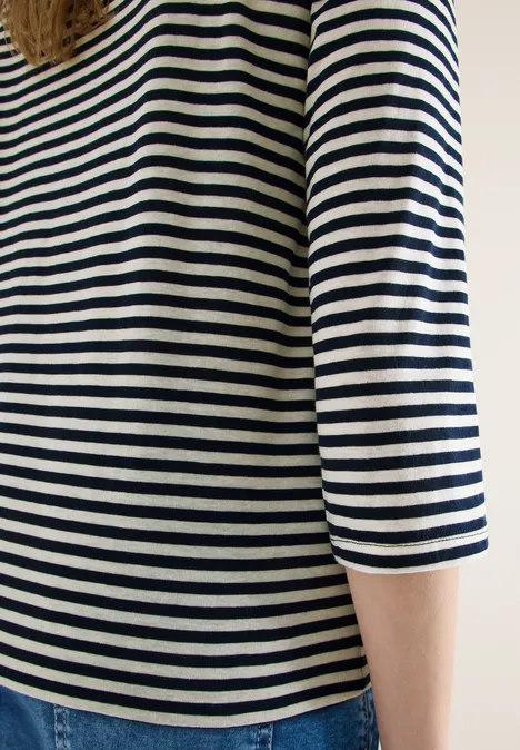 Gestreiftes Shirt universal blue