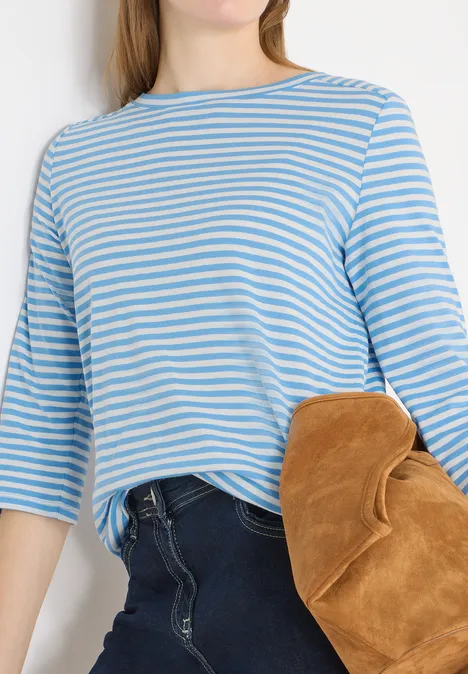 Gestreiftes Shirt cloud blue