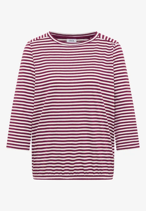 Gestreiftes Shirt magenta purple