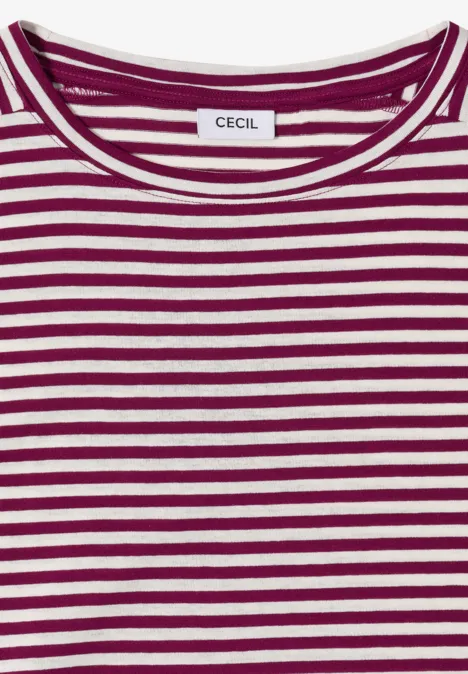 Gestreiftes Shirt magenta purple