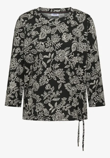 T-shirt à motifs raw khaki