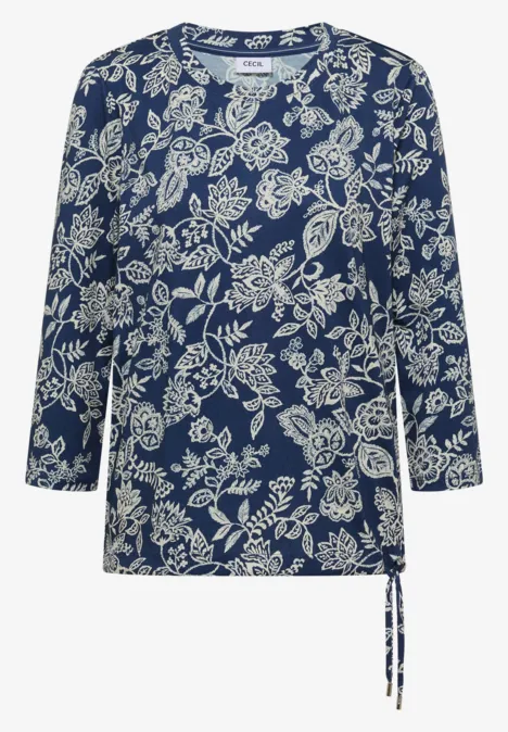 T-shirt à motifs sporty denim blue