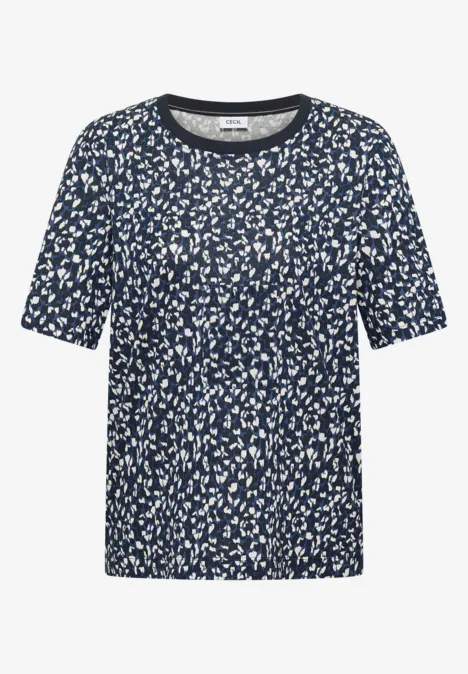 Shirt met patroon universal blue