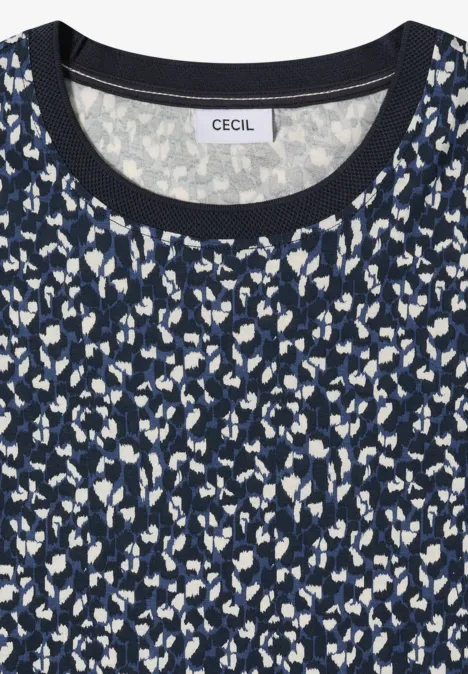 Shirt met patroon universal blue